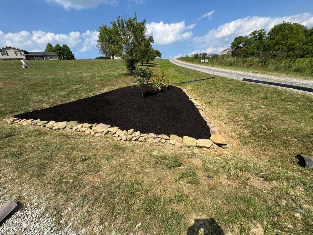 Residential landscape work in Sugarcreek, Ohio